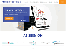Tablet Screenshot of patrickrothmd.com